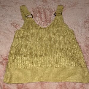 Knitted loose tank top